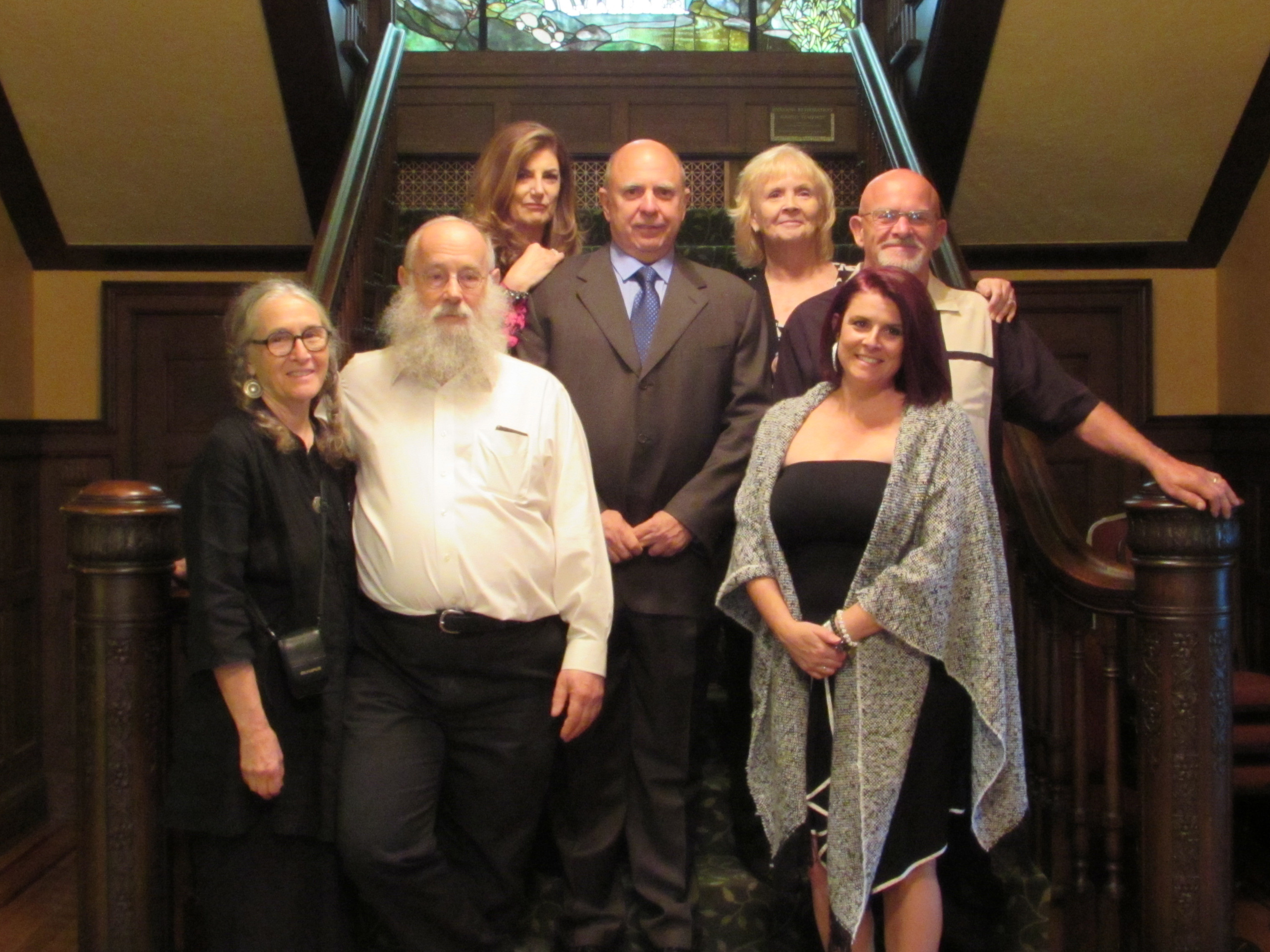 Family and close friends of Mollie West First row: Ann Fuller, David Weinstein, Sarah Sheiman Kanizer Second row: Steve West, Martin Sheiman Third row: Jodi Halen, Marge Sheiman, Oct 3, 2015